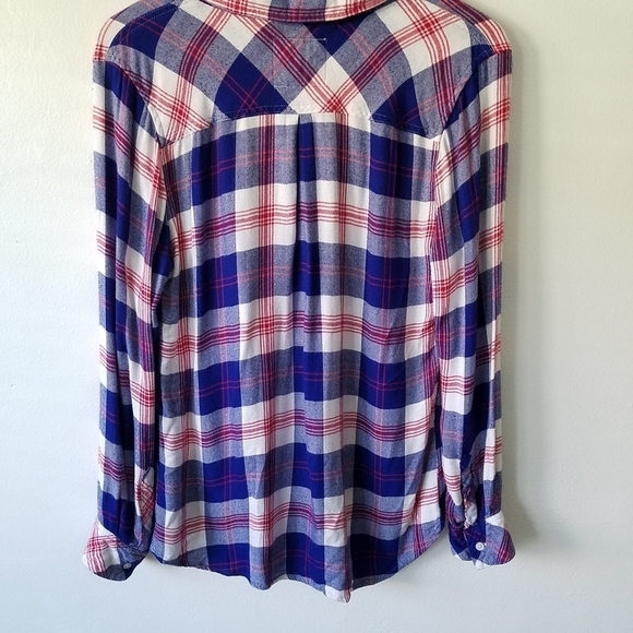 Rails Essential Plaid Button Front Checkered Longsleeve Soft Comfy Casual Shirt - Picture 7 of 10